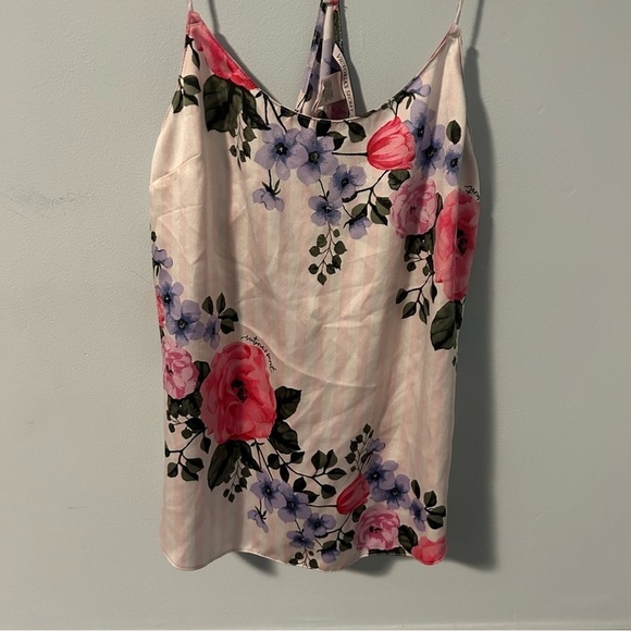 Victoria’s Secret Pink Striped Floral Chemise Slip Size XS - Picture 2 of 7